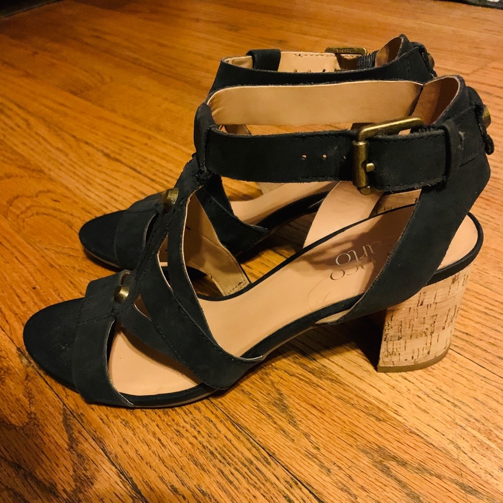 Franco Sarto Black Sandals